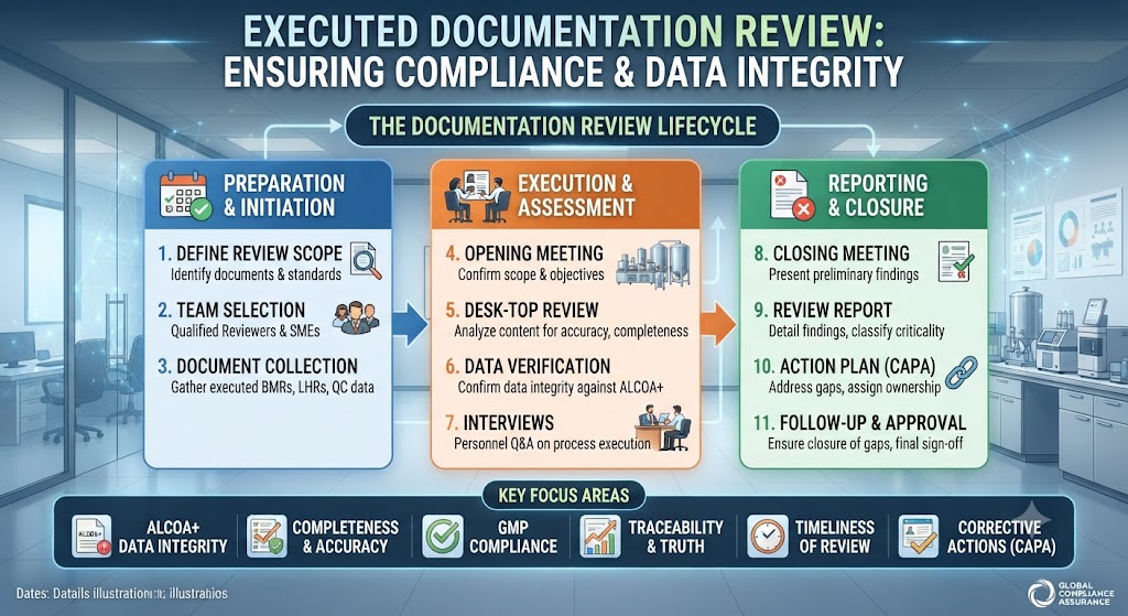 📑 EXECUTED DOCUMENTATION REVIEW by GSN Pharma Tech